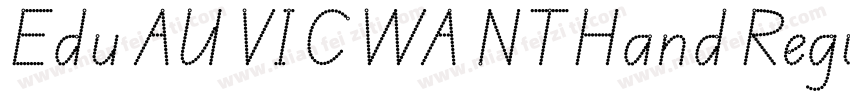 Edu AU VIC WA NT Hand Regular字体转换